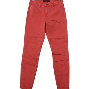 Liverpool The Ankle Skinny Jeans Mid Rise Women In Mineral Red  Size 8/29